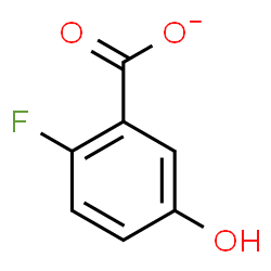 ChemSpider 2D Image | 2-Fluoro-5-hydroxybenzoate | C7H4FO3