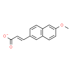 ChemSpider 2D Image | (2E)-3-(6-Methoxy-2-naphthyl)acrylate | C14H11O3