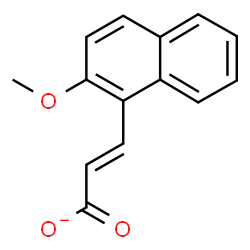 ChemSpider 2D Image | (2E)-3-(2-Methoxy-1-naphthyl)acrylate | C14H11O3