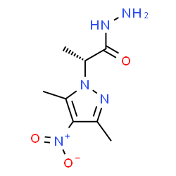 ChemSpider 2D Image | (2R)-2-(3,5-Dimethyl-4-nitro-1H-pyrazol-1-yl)propanehydrazide | C8H13N5O3