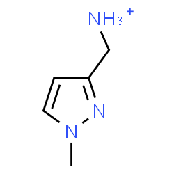 ChemSpider 2D Image | (1-Methyl-1H-pyrazol-3-yl)methanaminium | C5H10N3