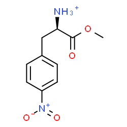 ChemSpider 2D Image | (2R)-1-Methoxy-3-(4-nitrophenyl)-1-oxo-2-propanaminium | C10H13N2O4