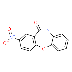 ChemSpider 2D Image | 2-Nitrodibenzo[b,f][1,4]oxazepin-11(10H)-one | C13H8N2O4