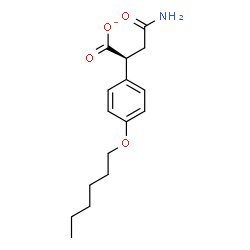 ChemSpider 2D Image | (2S)-4-Amino-2-[4-(hexyloxy)phenyl]-4-oxobutanoate | C16H22NO4