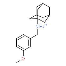 ChemSpider 2D Image | N-(3-Methoxybenzyl)-1-adamantanaminium | C18H26NO