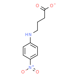 ChemSpider 2D Image | 4-[(4-Nitrophenyl)amino]butanoate | C10H11N2O4