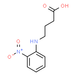ChemSpider 2D Image | 4-[(2-Nitrophenyl)amino]butanoic acid | C10H12N2O4