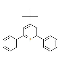 ChemSpider 2D Image | Phosphorin, 4-tert-butyl-2,6-diphenyl- | C21H21P