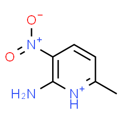 ChemSpider 2D Image | 2-Amino-6-methyl-3-nitropyridinium | C6H8N3O2