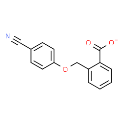 ChemSpider 2D Image | 2-[(4-Cyanophenoxy)methyl]benzoate | C15H10NO3