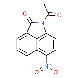 ChemSpider 2D Image | 1-Acetyl-6-nitrobenzo[cd]indol-2(1H)-one | C13H8N2O4