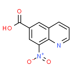 ChemSpider 2D Image | 8-Nitro-6-quinolinecarboxylic acid | C10H6N2O4