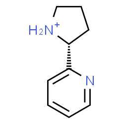 ChemSpider 2D Image | (2R)-2-(2-Pyridinyl)pyrrolidinium | C9H13N2