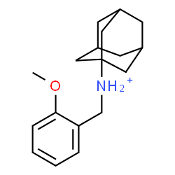 ChemSpider 2D Image | N-(2-Methoxybenzyl)-1-adamantanaminium | C18H26NO