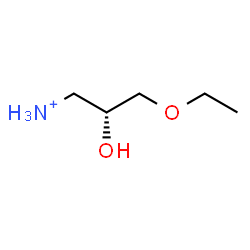 ChemSpider 2D Image | (2R)-3-Ethoxy-2-hydroxy-1-propanaminium | C5H14NO2