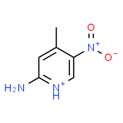 ChemSpider 2D Image | 2-Amino-4-methyl-5-nitropyridinium | C6H8N3O2