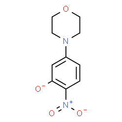 ChemSpider 2D Image | 5-(4-Morpholinyl)-2-nitrophenolate | C10H11N2O4