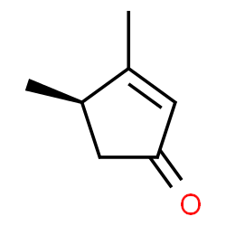 ChemSpider 2D Image | (4R)-3,4-Dimethyl-2-cyclopenten-1-one | C7H10O