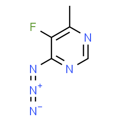 ChemSpider 2D Image | 4-Azido-5-fluoro-6-methylpyrimidine | C5H4FN5