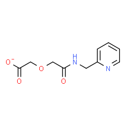 ChemSpider 2D Image | {2-Oxo-2-[(2-pyridinylmethyl)amino]ethoxy}acetate | C10H11N2O4