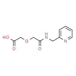 ChemSpider 2D Image | {2-Oxo-2-[(2-pyridinylmethyl)amino]ethoxy}acetic acid | C10H12N2O4