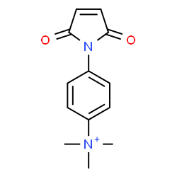 ChemSpider 2D Image | 4-(2,5-Dioxo-2,5-dihydro-1H-pyrrol-1-yl)-N,N,N-trimethylanilinium | C13H15N2O2