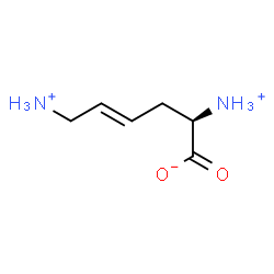 ChemSpider 2D Image | (2R,4E)-2,6-Diammonio-4-hexenoate | C6H13N2O2
