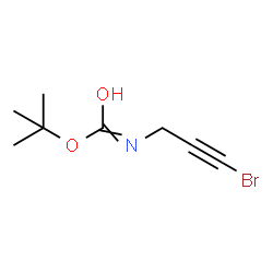 ChemSpider 2D Image | 1,1-Dimethylethyl N-(3-bromo-2-propyn-1-yl)carbamate | C8H12BrNO2