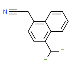 ChemSpider 2D Image | [4-(Difluoromethyl)-1-naphthyl]acetonitrile | C13H9F2N