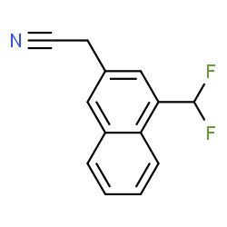 ChemSpider 2D Image | [4-(Difluoromethyl)-2-naphthyl]acetonitrile | C13H9F2N