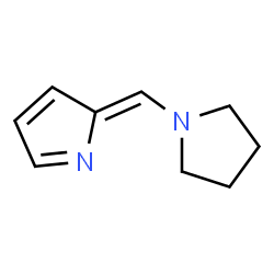 ChemSpider 2D Image | (2Z)-2-(1-Pyrrolidinylmethylene)-2H-pyrrole | C9H12N2