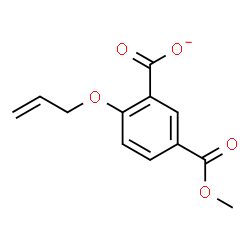 ChemSpider 2D Image | 2-(Allyloxy)-5-(methoxycarbonyl)benzoate | C12H11O5