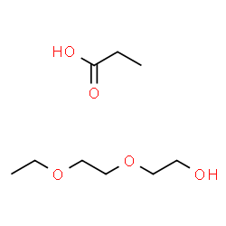 ChemSpider 2D Image | Propanoic acid - 2-(2-ethoxyethoxy)ethanol (1:1) | C9H20O5