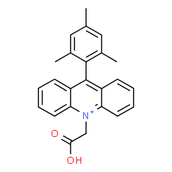 ChemSpider 2D Image | 10-(Carboxymethyl)-9-mesitylacridinium | C24H22NO2