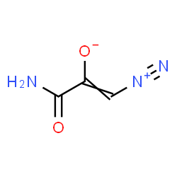 ChemSpider 2D Image | 3-Amino-1-diazonio-3-oxo-1-propen-2-olate | C3H3N3O2