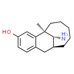 ChemSpider 2D Image | (1R,9S,15R)-15-Amino-1-methyltricyclo[7.5.1.0~2,7~]pentadeca-2,4,6-trien-4-ol | C16H23NO