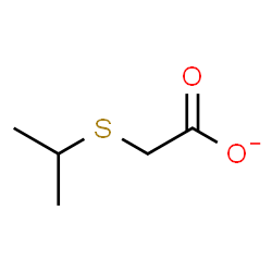 ChemSpider 2D Image | (Isopropylsulfanyl)acetate | C5H9O2S