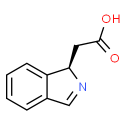 ChemSpider 2D Image | (1R)-1H-Isoindol-1-ylacetic acid | C10H9NO2