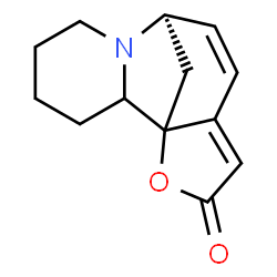 ChemSpider 2D Image | (8R)-14-Oxa-7-azatetracyclo[6.6.1.0~1,11~.0~2,7~]pentadeca-9,11-dien-13-one | C13H15NO2