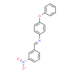 ChemSpider 2D Image | N-[(E)-(3-Nitrophenyl)methylene]-4-phenoxyaniline | C19H14N2O3
