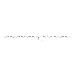 ChemSpider 2D Image | (2S)-1-Hydroxy-3-[(9E)-9-tetradecenoyloxy]-2-propanyl (5E,8E,11E,14E,17E)-5,8,11,14,17-icosapentaenoate | C37H60O5