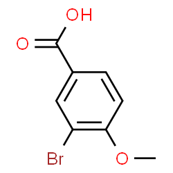 ChemSpider 2D Image | 3-Bromo-p-anisic acid | C8H7BrO3