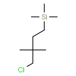 ChemSpider 2D Image | (4-Chloro-3,3-dimethylbutyl)(trimethyl)silane | C9H21ClSi