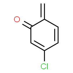 ChemSpider 2D Image | 3-Chloro-6-methylene-2,4-cyclohexadien-1-one | C7H5ClO