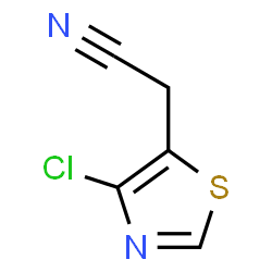 ChemSpider 2D Image | (4-Chloro-1,3-thiazol-5-yl)acetonitrile | C5H3ClN2S