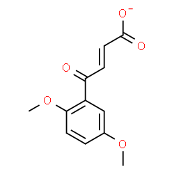 ChemSpider 2D Image | (2E)-4-(2,5-Dimethoxyphenyl)-4-oxo-2-butenoate | C12H11O5