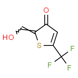 ChemSpider 2D Image | (2Z)-2-(Hydroxymethylene)-5-(trifluoromethyl)-3(2H)-thiophenone | C6H3F3O2S