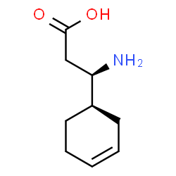ChemSpider 2D Image | (3R)-3-Amino-3-[(1R)-3-cyclohexen-1-yl]propanoic acid | C9H15NO2