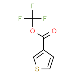 ChemSpider 2D Image | Trifluoromethyl 3-thiophenecarboxylate | C6H3F3O2S