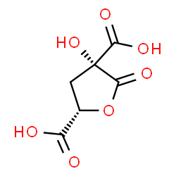 ChemSpider 2D Image | (2S,4R)-4-Hydroxy-5-oxotetrahydro-2,4-furandicarboxylic acid (non-preferred name) | C6H6O7